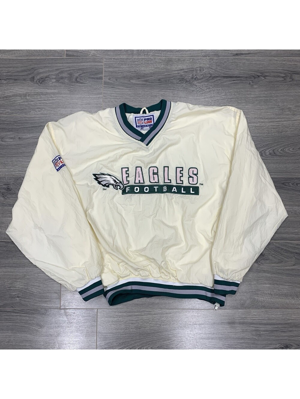Vintage Starter Philadelphia Eagles Jacket Medium Rare Men’s White Windbreaker